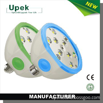Rechargeable brightness remote controlled led bulb